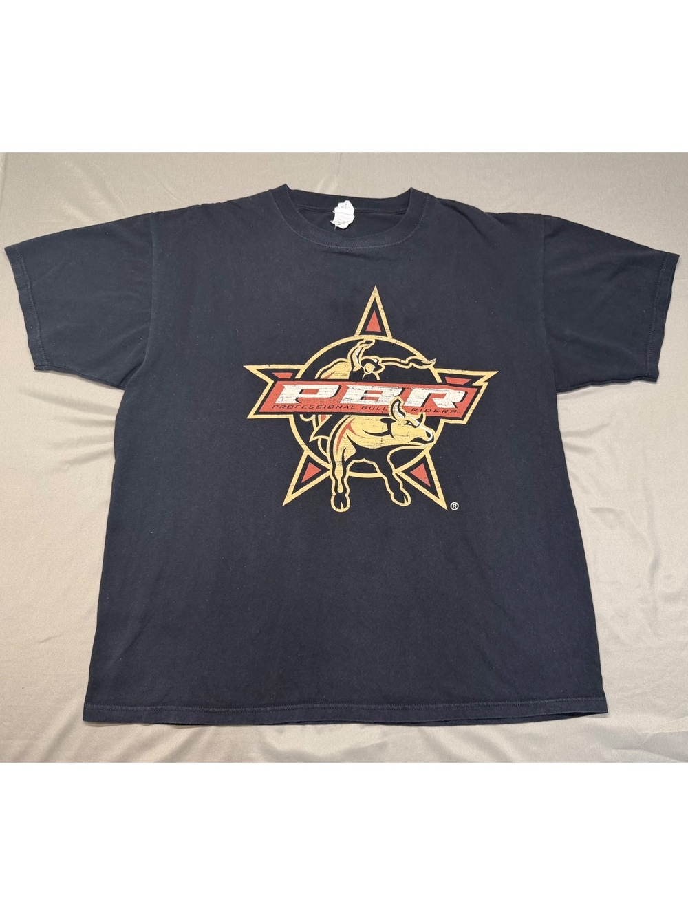 Vintage Anvil PBR Professional Bull Riders Graphic T-Shirt Black Large